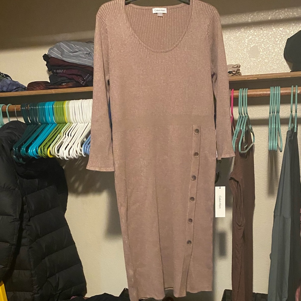Calvin Klein Sweater Dress NWT XL